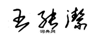 朱锡荣王能洁草书个性签名怎么写