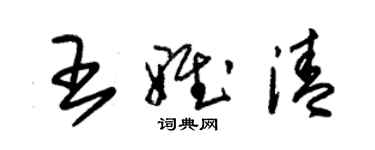 朱锡荣王雅清草书个性签名怎么写