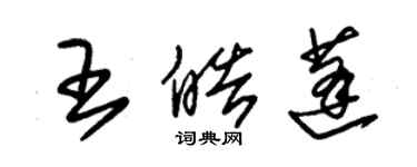 朱锡荣王皓蓬草书个性签名怎么写