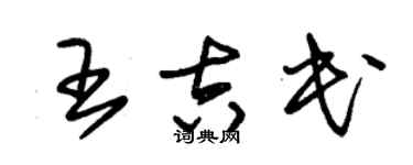 朱锡荣王吉民草书个性签名怎么写