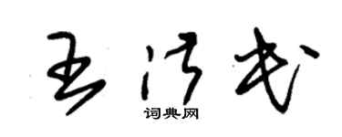 朱锡荣王淑民草书个性签名怎么写