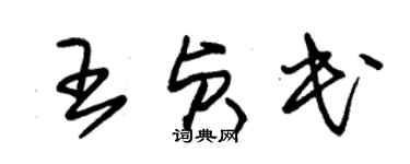 朱锡荣王贞民草书个性签名怎么写