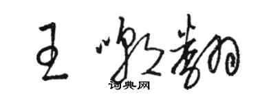 骆恒光王嘲翻草书个性签名怎么写