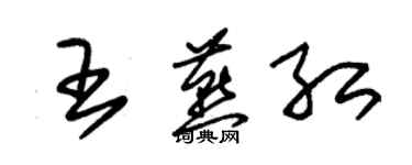 朱锡荣王燕红草书个性签名怎么写