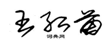 朱锡荣王红苗草书个性签名怎么写
