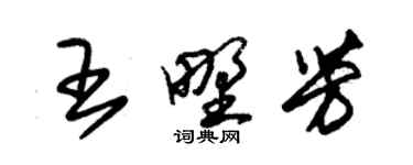 朱锡荣王野芳草书个性签名怎么写