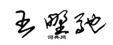 朱锡荣王野驰草书个性签名怎么写