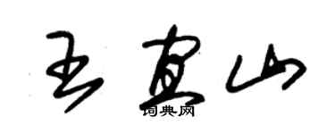 朱锡荣王宜山草书个性签名怎么写