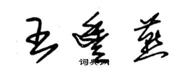 朱锡荣王丰燕草书个性签名怎么写