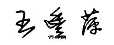 朱锡荣王丰萍草书个性签名怎么写