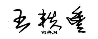 朱锡荣王轶丰草书个性签名怎么写