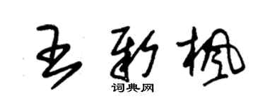朱锡荣王新枫草书个性签名怎么写