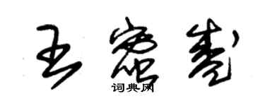 朱锡荣王蜜盛草书个性签名怎么写