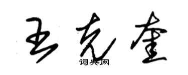 朱锡荣王克奎草书个性签名怎么写