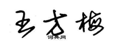 朱锡荣王方梅草书个性签名怎么写
