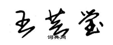 朱锡荣王芸莹草书个性签名怎么写