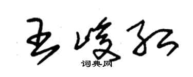 朱锡荣王峻红草书个性签名怎么写