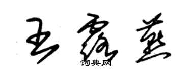 朱锡荣王露燕草书个性签名怎么写