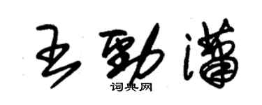 朱锡荣王劲潇草书个性签名怎么写