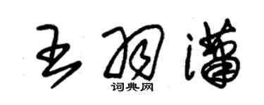 朱锡荣王羽潇草书个性签名怎么写
