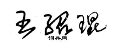 朱锡荣王绍琨草书个性签名怎么写