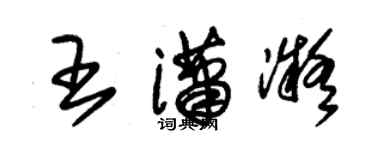 朱锡荣王潇凝草书个性签名怎么写