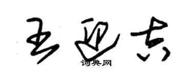 朱锡荣王迎吉草书个性签名怎么写