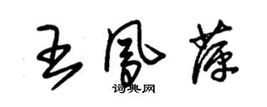 朱锡荣王凤萍草书个性签名怎么写
