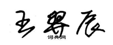 朱锡荣王羿辰草书个性签名怎么写