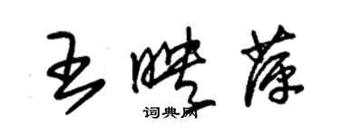 朱锡荣王映萍草书个性签名怎么写
