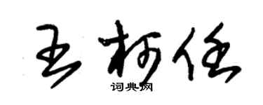 朱锡荣王柯任草书个性签名怎么写