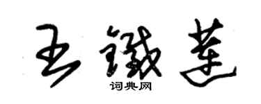 朱锡荣王铁莲草书个性签名怎么写