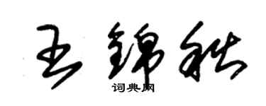 朱锡荣王锦秋草书个性签名怎么写
