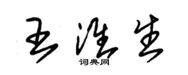 朱锡荣王淮生草书个性签名怎么写