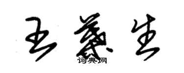 朱锡荣王叶生草书个性签名怎么写