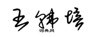 朱锡荣王韩培草书个性签名怎么写
