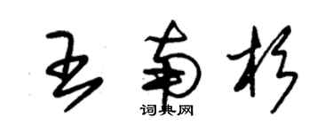 朱锡荣王南杉草书个性签名怎么写