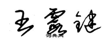 朱锡荣王霞键草书个性签名怎么写