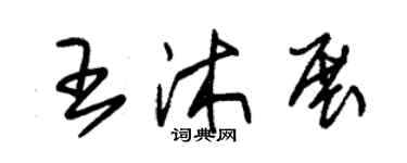 朱锡荣王沐展草书个性签名怎么写