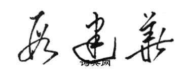 骆恒光段建华草书个性签名怎么写
