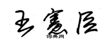 朱锡荣王宪臣草书个性签名怎么写