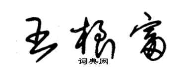 朱锡荣王根富草书个性签名怎么写