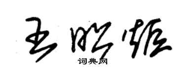 朱锡荣王昭炬草书个性签名怎么写