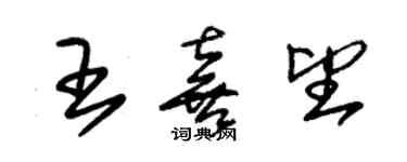 朱锡荣王喜望草书个性签名怎么写