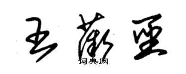 朱锡荣王薇圣草书个性签名怎么写