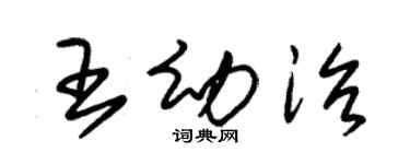 朱锡荣王幼治草书个性签名怎么写