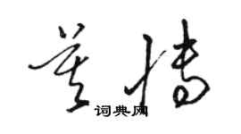 骆恒光莫博草书个性签名怎么写