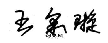 朱锡荣王采璇草书个性签名怎么写