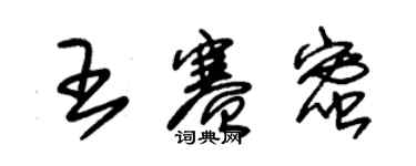 朱锡荣王赛蜜草书个性签名怎么写