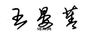 朱锡荣王晏菁草书个性签名怎么写